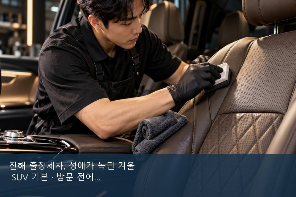 진해 출장세차, 성에가 녹던 겨울 SUV 기본 · 방문 전에 확인한 것